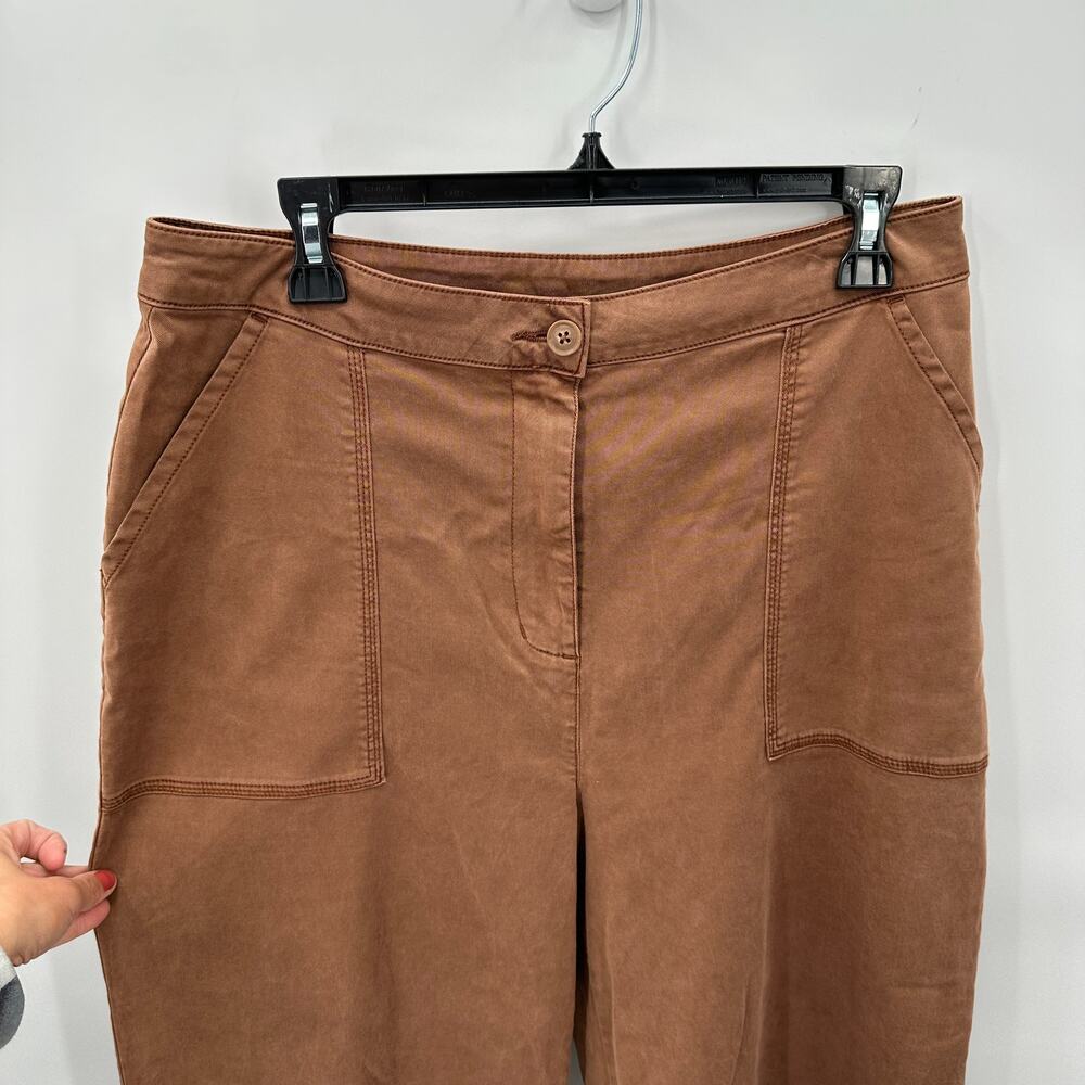 SPLENDID NWT Evereve Margaret Wide Leg Cropped Pant in Terracotta // XL - Picture 9 of 13